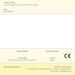 Clavija Triple Bipolar 10A 250V 4Mm 15098  Solera