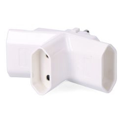 Clavija Triple Esp. Pata 4,8 Mm. (Retractilado)