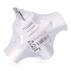Clavija Triple Esp. Pata 4,8 Mm. (Retractilado)