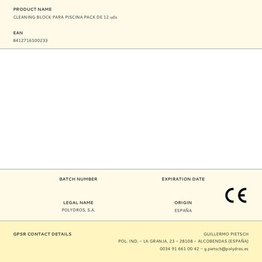 Cleaning Block Para Piscina Pack De 12 Uds