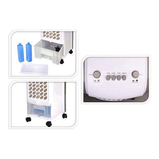 Climatizador Por Agua 80W, 65Db, 3,6L  24 X 26 X 57 Cm