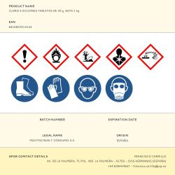 Cloro 5 Acciones En Tabletas, Bote 1 Kg