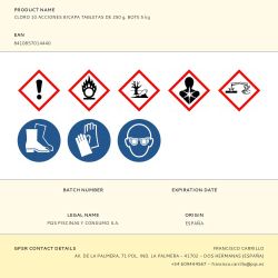 Cloro Bicapa 10 Acciones En Tabletas, Bote 5 Kg