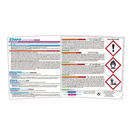 Cloro Granulado, Bote 5 Kg