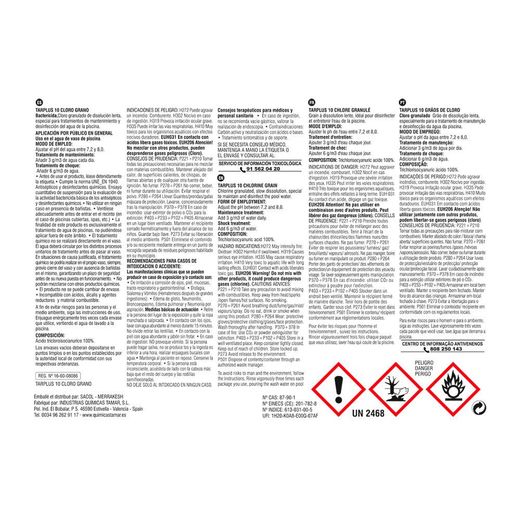 Cloro Granulado, Bote 5 Kg