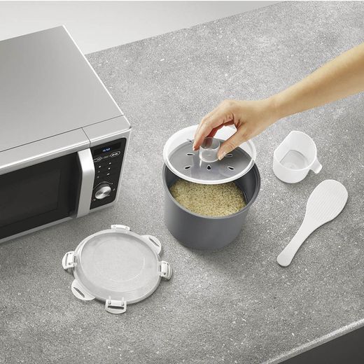 Cocedor De Arroz Y Cereales Para Microondas