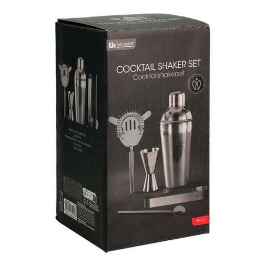 Coctelera De Acero Inoxidable, 5 Piezas