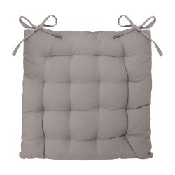 Cojín Para Silla Estilo Galleta Color Vison 38 X 38 Cm