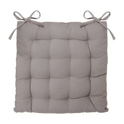 Cojín Para Silla Estilo Galleta Color Vison 38 X 38 Cm