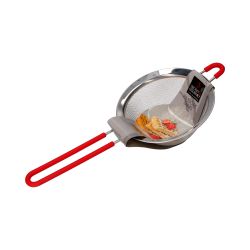 Colador Inoxidable Con Mango De Silicona Ø13,5 Cm