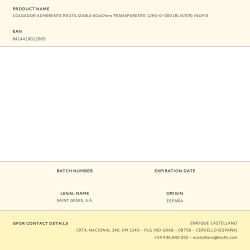 Colgador Adherente Reutilizable 60X47Mm Transparente 1290-0-000 (Blister) Inofix