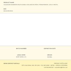 Colgador Adherente Reutilizable Con Gancho Móvil Transparente. 1292-0 Inofix