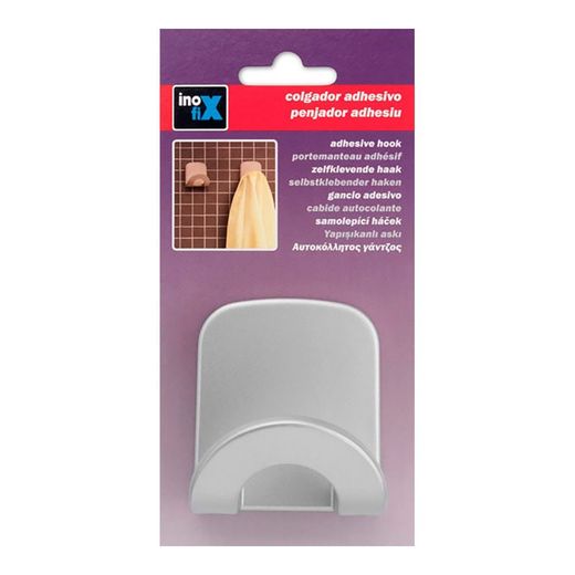 Colgador Adhesivo Arco Cromo (Blister)