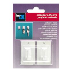 Colgador Adhesivo Blanco 2040-2-000 (Blister 2 Unid.) Inofix