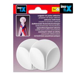 Colgador Adhesivo Paños De Cocina, Blanco, Blister 2 Uds