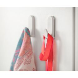 Colgador Adhesivo Taga Blanco, 2 Uds