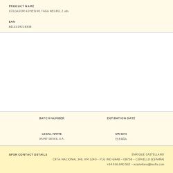 Colgador Adhesivo Taga Negro, 2 Uds