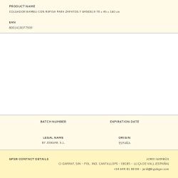 Colgador Bambu Con Repisa Para Zapatos Y Bandeja 70 X 45 X 160 Cm