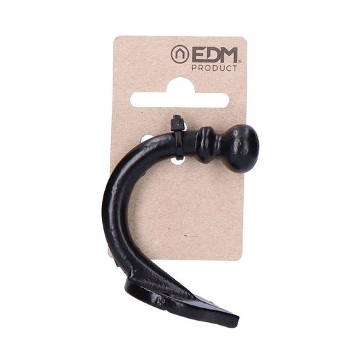 Colgador Base Lanza Hierro Negro