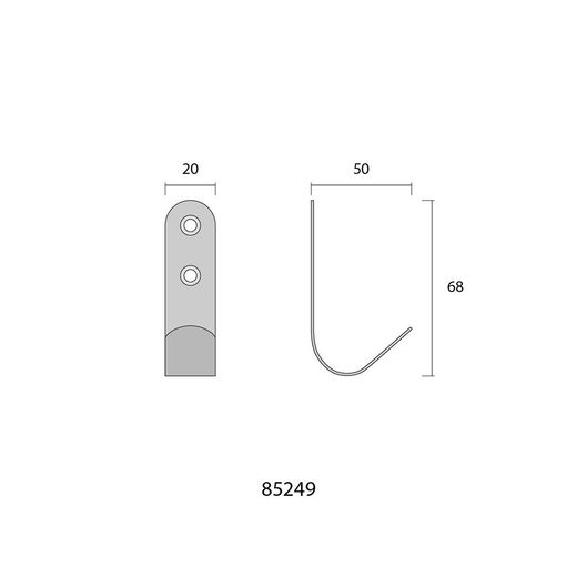 Colgador De Inox Mate