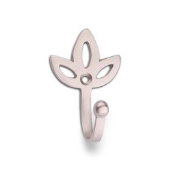 Colgador De Laton Modelo Tulipan Niquel Satinado (Blister)