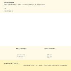 Colgador En Varilla Hasta 8 Mm Para Carteles De Grosor 2 Mm