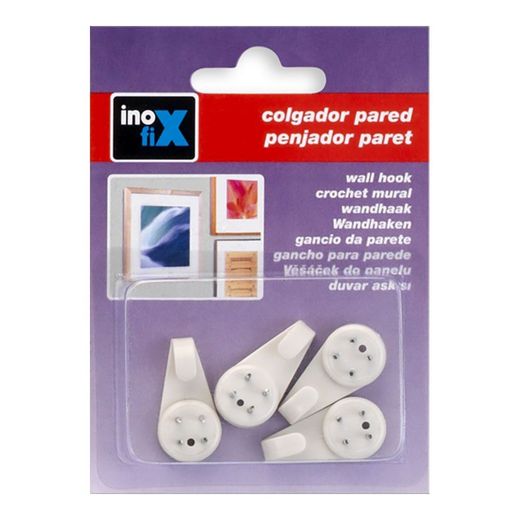 Colgador Para Cuadros. Blanco 3002-2-000 (Blister 4 Unid.) Inofix