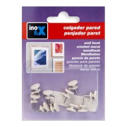 Colgador Para Cuadros Simple. Blanco 3000-2 (Blister 6 Unid.) Inofix