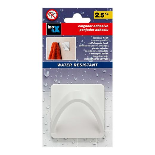 Colgador Resistente Al Agua Modelo Cinta Blanco (Blister)