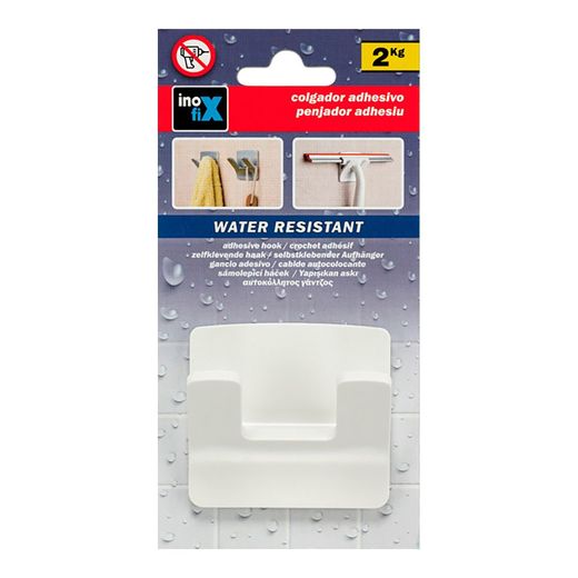 Colgador Resistente Al Agua Modelo Rama Doble Blanco (Blister)