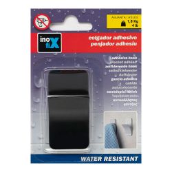 Colgador Resistente Al Agua Modelo Rama  Negro Mate (Blister)