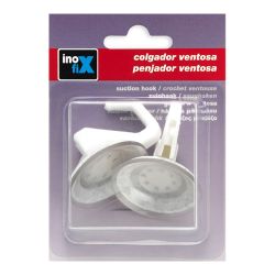 Colgador Ventosa Ø42Mm Articulado Blanco 1208-2-000 (Blister 2 Unid.) Inofix