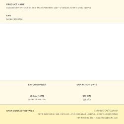 Colgador Ventosa Ø42Mm Transparente 1207-1-000 (Blister 4 Unid.) Inofix