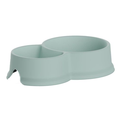 Comedero Doble De Capacidad 0,3 Y 0,65 L Color Menta
