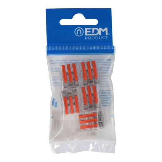 Conector Empalme 3 Tomas De 0,75A 2,5Mm, 5 Uds