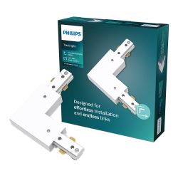 Conector En L Sentido Antihorario Easylink, Blanco
