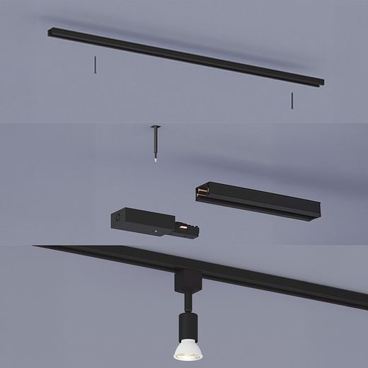 Conector En L Sentido Antihorario Easylink, Negro