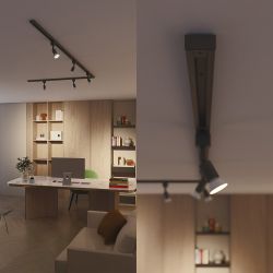 Conector En L Sentido Antihorario Easylink, Negro