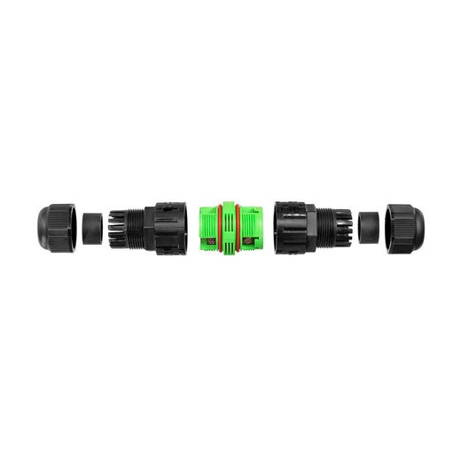 Conector Estanco Ip68 Lineal 2 Polos + Tierra