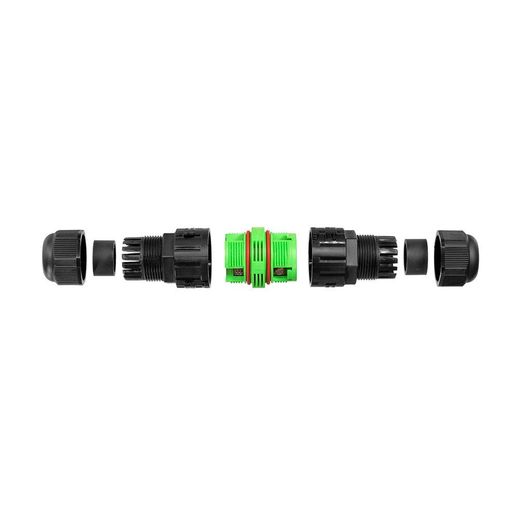 Conector Estanco Ip68 Lineal 2 Polos + Tierra