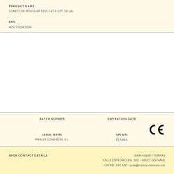 Conector Modular Rj45 Cat.6 Stp, 50 Uds