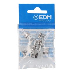 Conector Rápido 2 Vias, Ø Maximo 2,5 Mm², Transparente / Blanca, 10 Uds