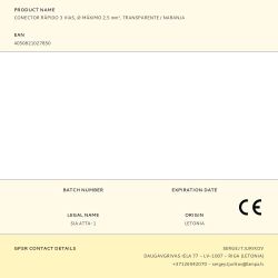 Conector Rápido 3 Vias, Ø Máximo 2,5 Mm², Transparente / Naranja