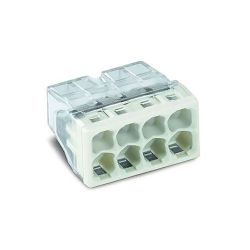 Conector Rapido 8 Vias, Ø Maximo 2,5 Mm², Transparente / Verde Gris