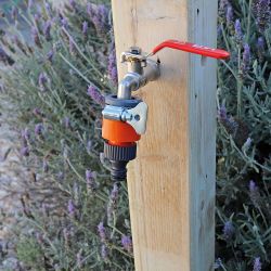 Conector Rápido Con Abrazadera Para Grifos Sin Rosca Ø18 Mm