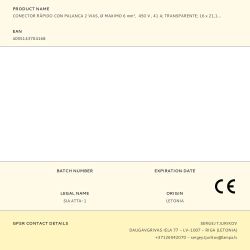 Conector Rápido Con Palanca 2 Vias, Ø Maximo 6 Mm²,  450 V , 41 A, Transparente, 16 X 21,1 X 10,1 Mm