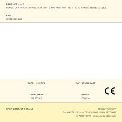 Conector Rápido Con Palanca 5 Vias, Ø Maximo 4 Mm²,  450 V , 32 A, Transparente, 30 X 18,6 X 8,4 Mm