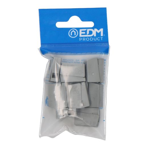 Conector Rápido En Linea Presilla 2 Vias, 1 Rígido + 1 Rígido, Semirígido O Flexible, Ø Máximo 2,5 Mm², Gris, 10 Uds