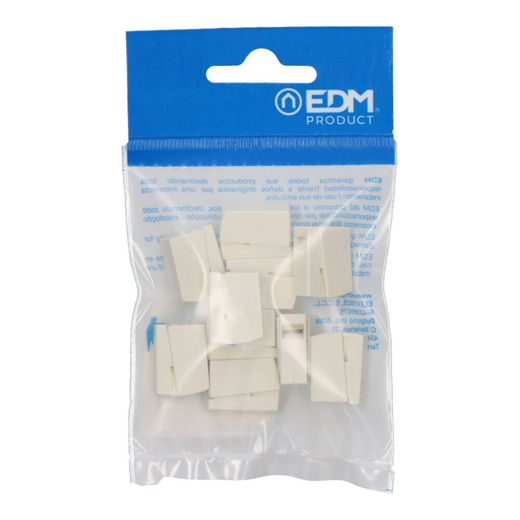 Conector Rápido En Linea Presilla 3 Vias, 2 Rígidos + 1 Rígido, Semirígido O Flexible, Ø Máximo 2,5 Mm², Blanco, 10 Uds