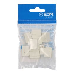 Conector Rápido En Linea Presilla 3 Vias, 2 Rígidos + 1 Rígido, Semirígido O Flexible, Ø Máximo 2,5 Mm², Blanco, 10 Uds